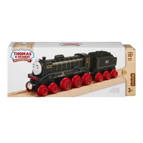 Thomas & Friends Wooden Railway Hiro Engine and Coal Car