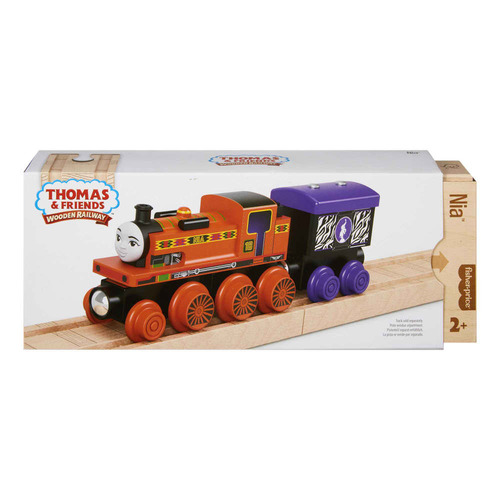 Thomas & Friends Wooden Railway Nia Engine and Cargo Car
