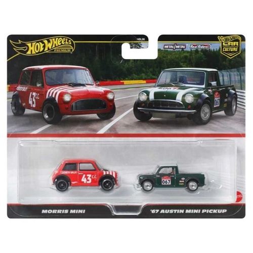 Hot Wheels Premium Morris Mini & '67 Austin Mini Pickup