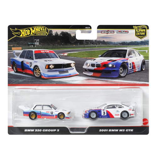 Hot Wheels Premium BMW 320 Group 5 & 2001 BMW M3 GTR 2pck