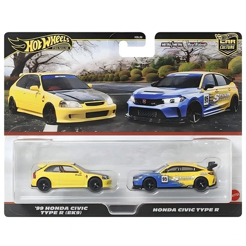 Hot Wheels Premium '99 Honda Civic Type R (EK9) & Honda Civic Type R 2pck