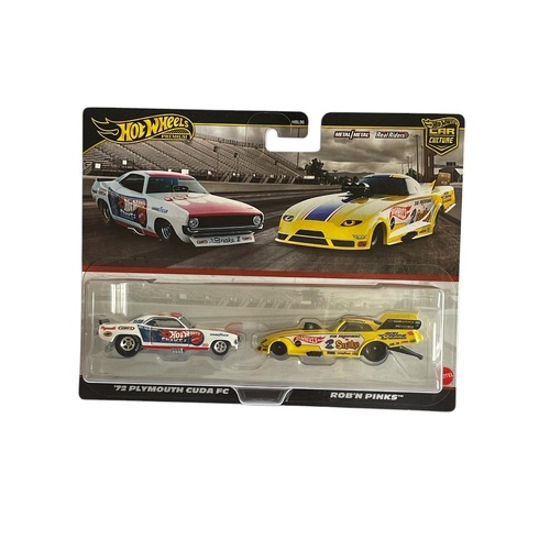 Hot Wheels Premium Twin Pack - '72 Plymouth Cuda FC & Rob'n Pinks