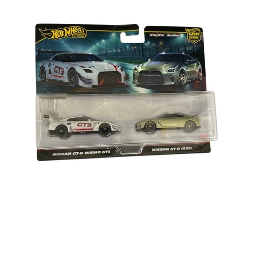 Hot Wheels Premium Car Culture 2 Pack - Nissan GT-R Nismo GT3 & Nissan GT-R (R35)