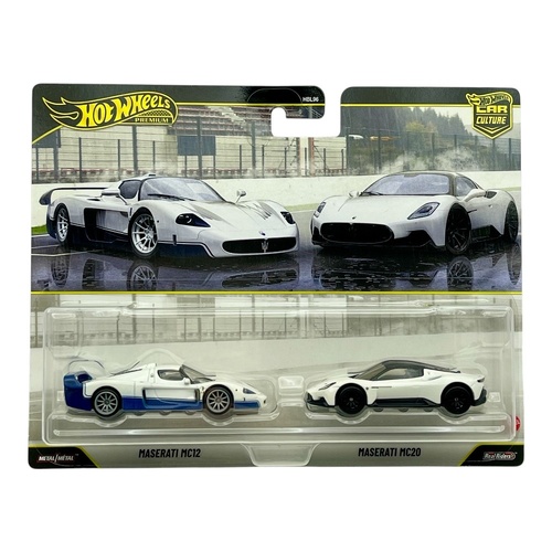 Hot Wheels Premium Car Culture 2 Pack Maserati MC12 & Maserati MC20