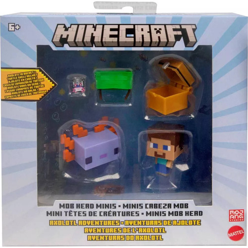 Minecraft Mob Head Minis Axolotl Adventures