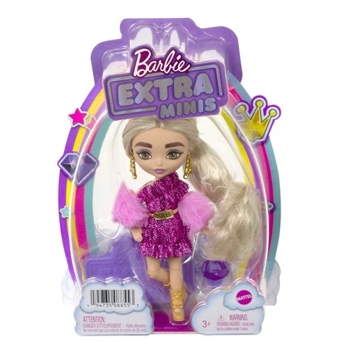 Barbie Extra Minis Doll #8 Wearing Shimmery Dress