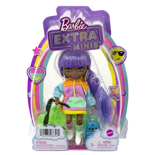 Barbie Extra Minis Doll #7 Colour Block Hoodie