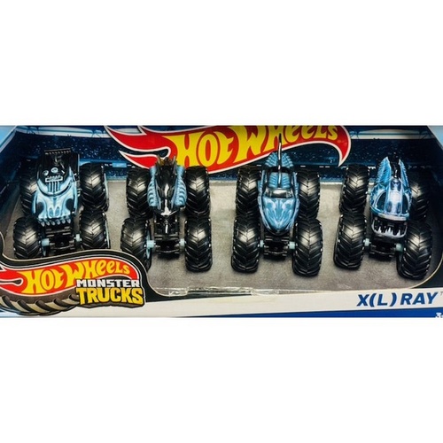 Hot Wheels Monster Trucks 4 Pack 1:64 X(L) Ray