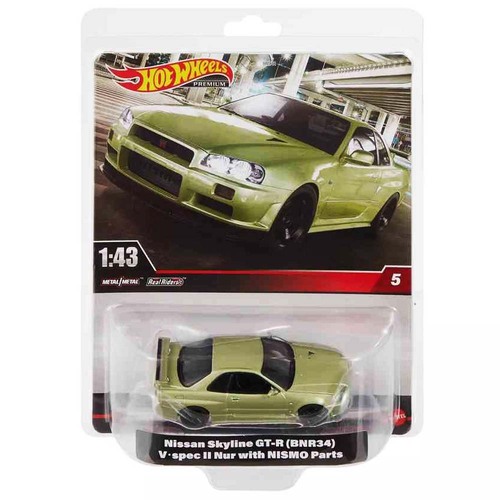 Hot Wheels Premium 1:43 Nissan Skyline GT-R (BNR34) V Spec II