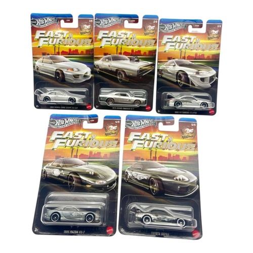 Hot Wheels Silver Series Fast & Furious 25th Anniversary 2026 Set of 5