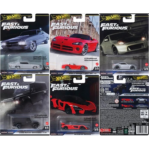 Hot Wheels Premium Fast & Furious Set of 5 2025 Mix 1