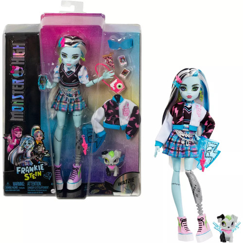 Monster High Frankie Stein Doll with Pet and Accessories
