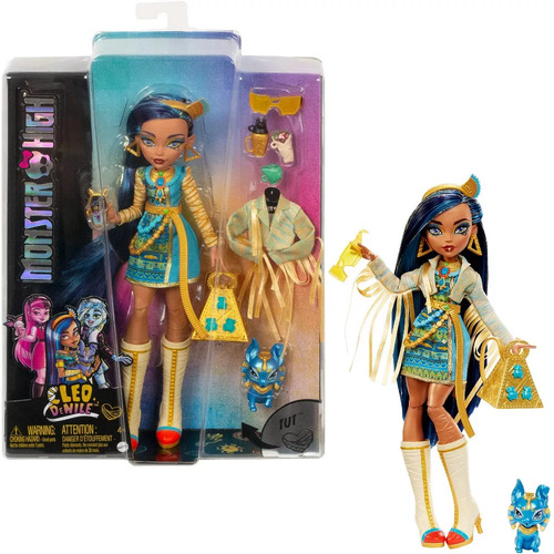 Monster High Cleo DeNile Doll with Pet and Accessories