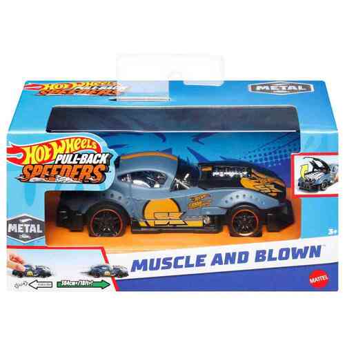 Hot Wheels Pull-Back Speeders Muscle And Blown