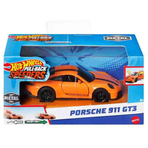 Hot Wheels Pull-Back Speeders Porsche 911 GT3