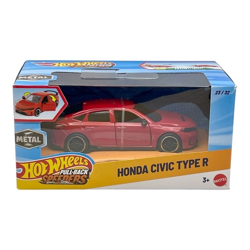 Hot Wheels Pullbacks Speeders - Honda Civic Type R