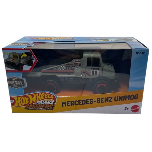 Hot Wheels Pullbacks Speeders - Mercedes-Benz Unimog