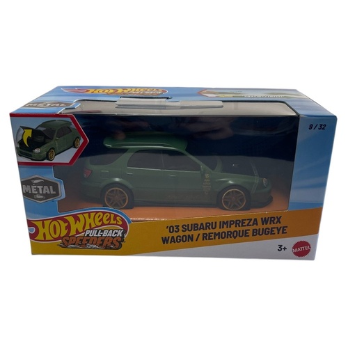Hot Wheels Pullbacks Speeders - '03 Subaru Impreza WRX