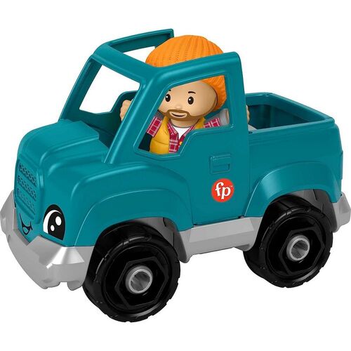 Fisher-Price Little People Transports Turquoise Pick Up Truck