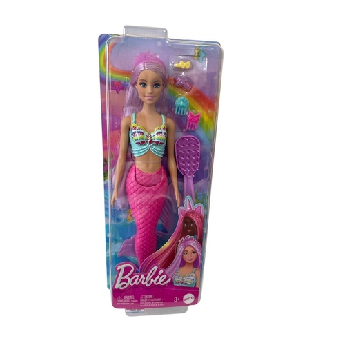 Barbie Long Hair Doll Pink Tail