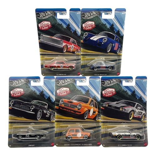 Hot Wheels Silver Series Vintage Club 1968 Set of 5