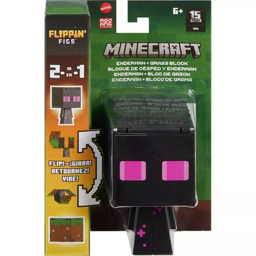 Minecraft Flippin' Figs Enderman + Grass Block
