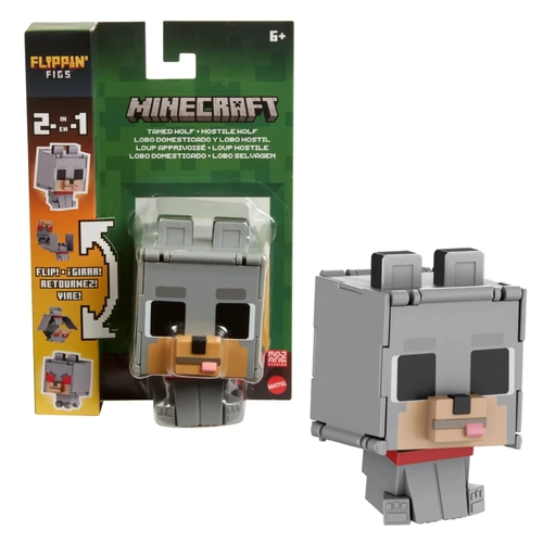 Minecraft Flippin' Fig Tamed Wolf + Hostile Wolf