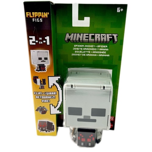 Minecraft Flippin' Fig 2 In 1 Spider Jockey & Spider