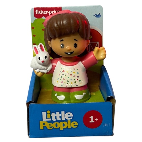 Little People Single Figure - Girl With Bunny
