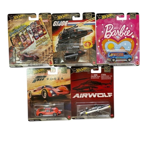 Hot Wheels Car Pop Culture Set of 5