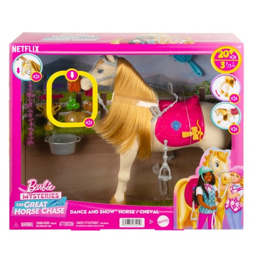 Barbie Mysteries The Great Horse Chase Dance and Show Horse/Cheval