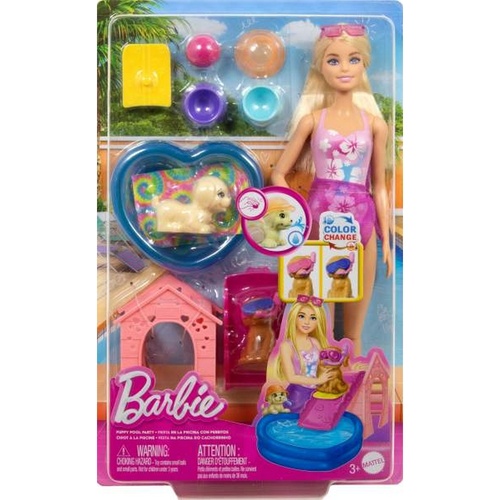 Barbie Puppy Pool Party Aloha Blonde