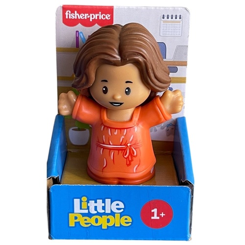 Little People Single Figure - Girl In Orange Shirt