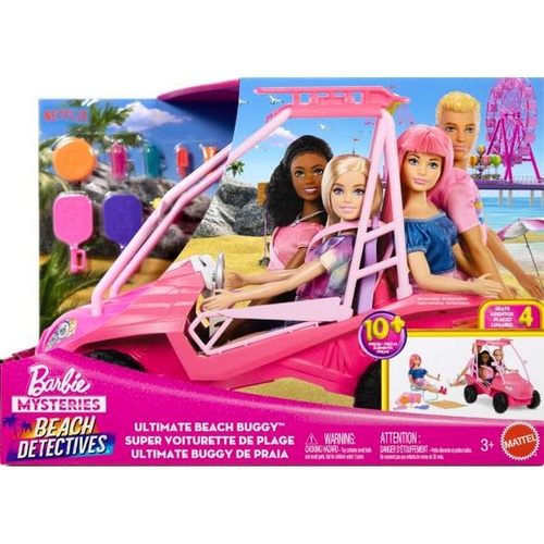 Barbie Mysteries Beach Detectives Ultimate Beach Buggy Doll & Vehicle and Accessories