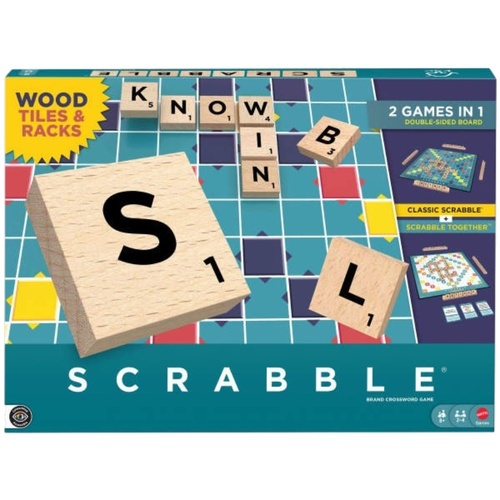 Scrabble Wood Tiles & Racks