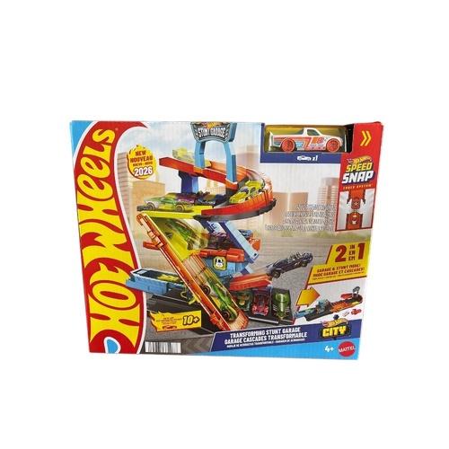 Hot Wheels City Stunt 2026 - Transforming Stunt Garage