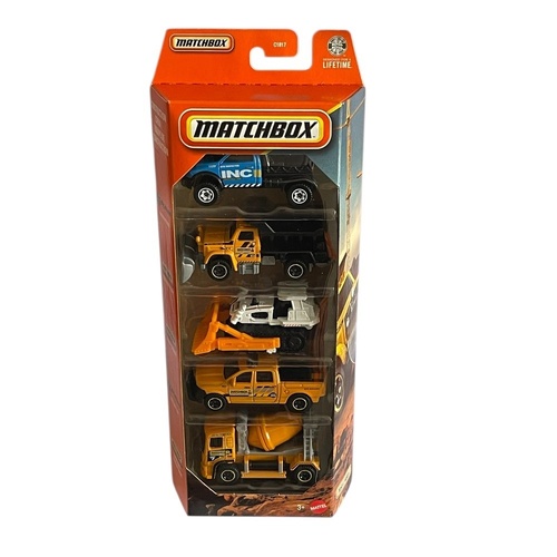 Hot Wheels 5-Pack - Ram Work Truck & Plow Master 6000 & Ground Breaker & 2015 Ram 1500 & Cement King