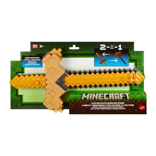 Minecraft Click and Switch Sword and Pickaxe Roleplay