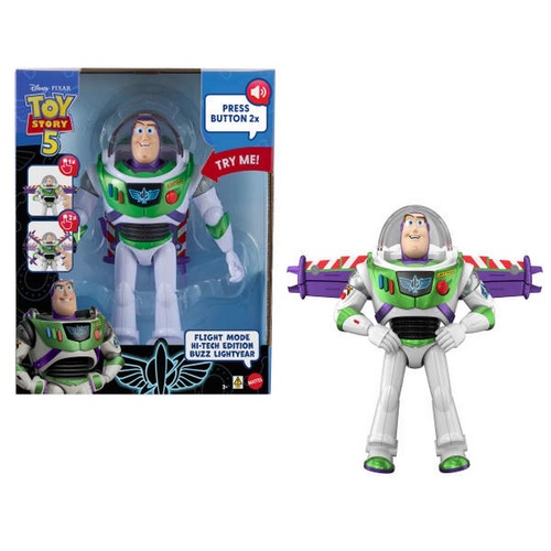 Disney Pixar Toy Story 5 Flight Mode Hi-Tech Buzz Lightyear 12 Inch Figure