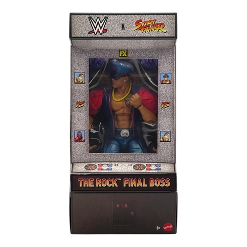 WWE x Street Fighter The Rock Final Boss Action Figure