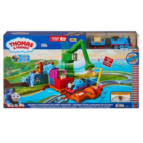 Thomas & Friends Cranky Dockside Delivery Motorized Train Set with Thomas