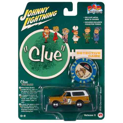 Johnny Lightning Clue Detective Game 1970 Chevrolet Blazer