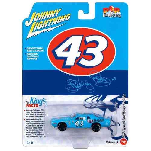 Johnny Lightning Richard Petty 1972 Plymouth Road Runner Stock Car