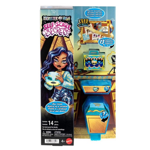 Monster High Self-Scare Secrets Cleo De Nile Fashion Doll with 13 Realistic Accessories