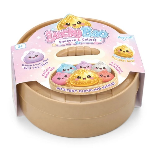Keycraft Lucky Bao Mystery Dumpling Squishy (Large 10cm) – Randomly Selected