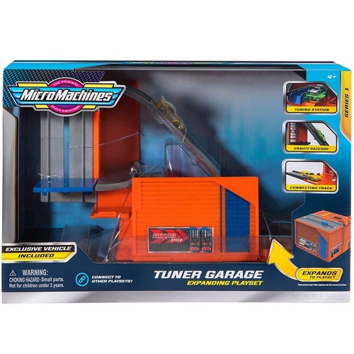 Micro Machines Tuner Garage Expanding Playset