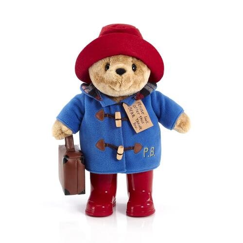 Paddington Bear Plush with Boots + Suitcase 36cm
