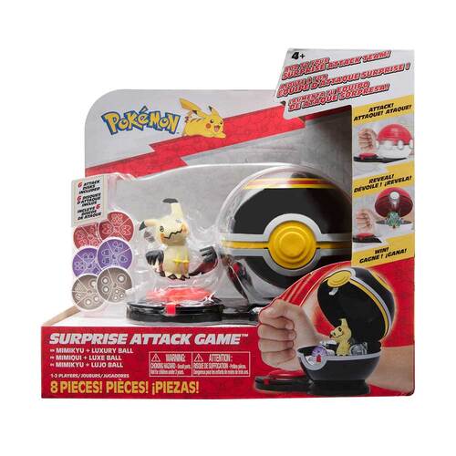 Pokemon Suprise Attack Game Mimikyu + Luxury Ball