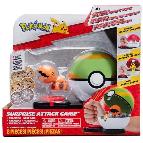 Pokemon Surprise Attack Game Trapinch + Nest Ball