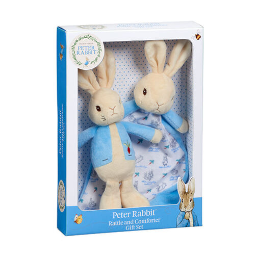 Peter Rabbit Rattle and Comforter Gift Set